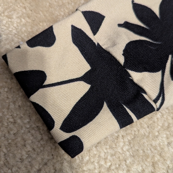 LuLaRoe Black Floral on Tan Blouse, Size: XL - Picture 3 of 7